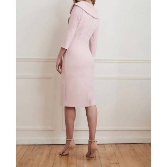 NEW JOSEPH RIBKOFF blazer style ruched dress in blush pink - Picture 3 of 3
